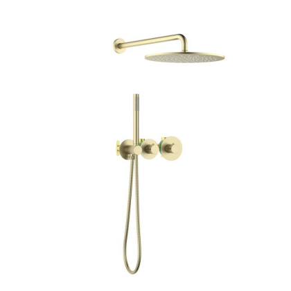 Душевая система Timo Saona SX-2359/17SM скрытого монтажа, термостат, золото матовое