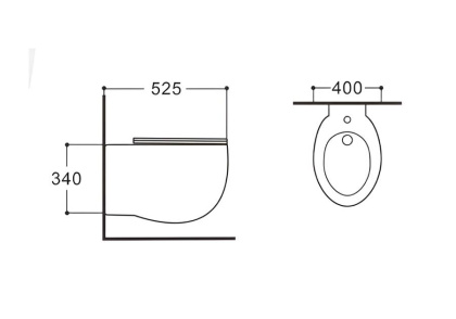 Биде Aquatek Альтаир AQ1089-00 подвесное Белое Биде Aquatek Альтаир AQ1089-00 подвесное Белое