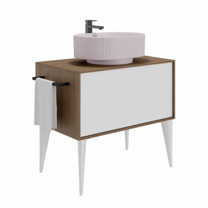 Раковина ARTBASIN Vento накладная 50, мальва матовая VE.wb.50\MAL