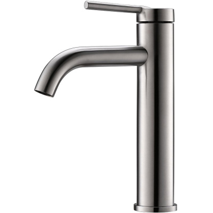 MARINO Смеситель для накладных раковин без донного клапана, нержавеющая сталь, исполнение сатин MAR-LMC-IN MARINO Смеситель для накладных раковин без донного клапана, нержавеющая сталь, исполнение сатин MAR-LMC-IN