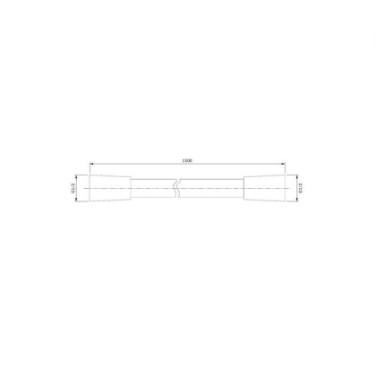 Душевой шланг OMNIRES 150 см SILVER-X150SL (серебристый) Душевой шланг OMNIRES 150 см SILVER-X150SL (серебристый)