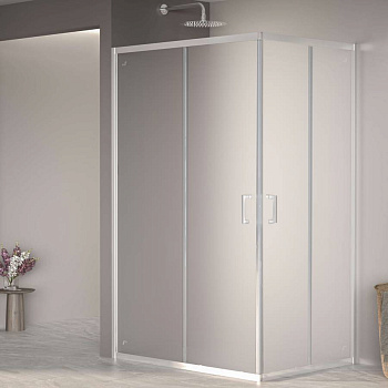 Душевой уголок  90*120*195 RGW PA-040 Прямоуг./Хром/Матовое/6 мм (Easy)