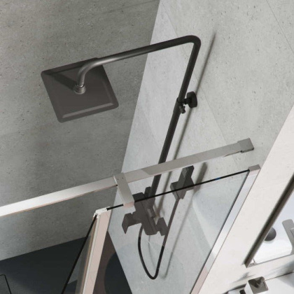 Система для душа наружного монтажа EXCELLENT Rain Keria AREX.2081BL (черный мат) Система для душа наружного монтажа EXCELLENT Rain Keria AREX.2081BL (черный мат)