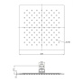 Верхний душ OMNIRES 25х25 см WGU225/KCR (хром) Верхний душ OMNIRES 25х25 см WGU225/KCR (хром)