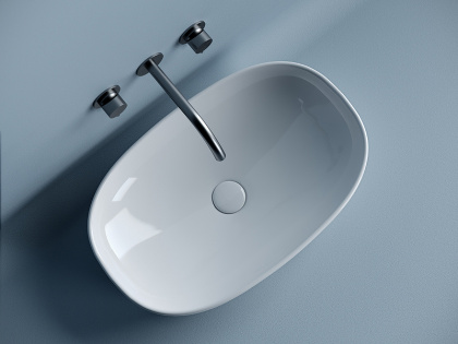 Умывальник чаша накладная овальная Element 600*380*140мм