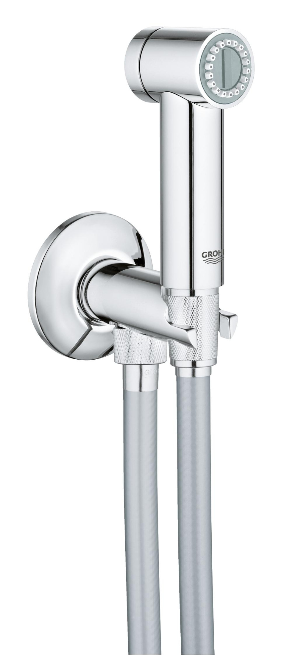 Гигиенический душ с угловым вентилем, 1 вид струи, GROHE Sena Trigger Spray 35, хром, (26332000) Гигиенический душ с угловым вентилем, 1 вид струи, GROHE Sena Trigger Spray 35, хром, (26332000)