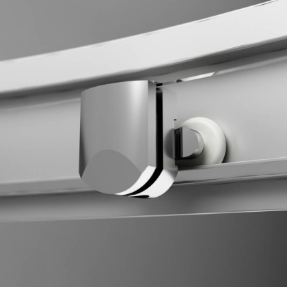 W90UG-403-090MT Душевая кабина Gem Square Slide 90x90 стекло прозрачное, профиль матовый Хром, без п