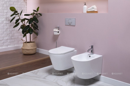 Биде подвесное Aquanet Atago 2.0 B2 LX-1057 Биде подвесное Aquanet Atago 2.0 B2 LX-1057