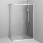 W87G-403-12090-MТ Sunny Душевое ограждание прямоугольное, раздвижные двери 120x90 серебро,стекло прозрачное
