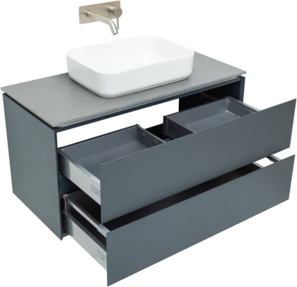 Тумба под раковину Allen Brau Infinity 100 1.21003.AM антрацит матовый Тумба под раковину Allen Brau Infinity 100 1.21003.AM антрацит матовый