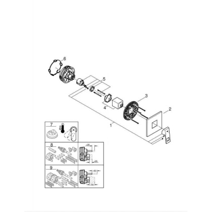 Смеситель Grohe Eurocube 24061000 для душа, хром Смеситель Grohe Eurocube 24061000 для душа, хром