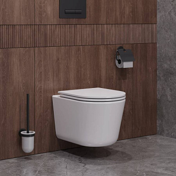 LINER Унитаз подвесной, безободковый с системой смыва "Торнадо", с сиденьем soft close, 49 см, CZR-38083-49-TH-TOR/SC LINER Унитаз подвесной, безободковый с системой смыва "Торнадо", с сиденьем soft close, 49 см, CZR-38083-49-TH-TOR/SC