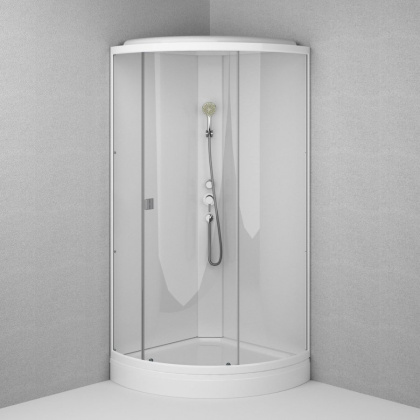 W88C-301-090WT64 X-Joy кабина душевая, 90х90, стекло прозрачное, профиль Белый