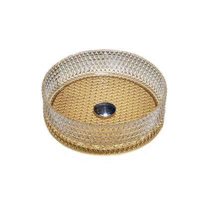 Раковина стеклянная Vincea VBS-5GL04, 400*400*125, накладная, цвет прозрачный/золото Раковина стеклянная Vincea VBS-5GL04, 400*400*125, накладная, цвет прозрачный/золото