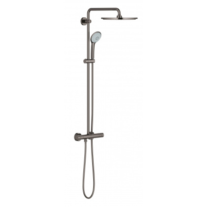 Душевая система GROHE Euphoria XXL 310 с термостатом, тёмный графит глянец (26075A00) Душевая система GROHE Euphoria XXL 310 с термостатом, тёмный графит глянец (26075A00)