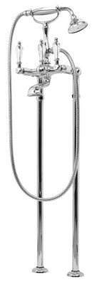 DIAMOND-VDP-01-Sw Напольный смеситель для ванны с ручным душем Исполнение: Хром, Ручки: Swarovski 