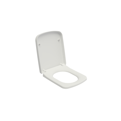 Сиденье с крышкой Scala, дюропласт, плавное опускание,  белый, арт. A0312-001, шт