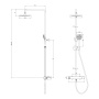 Смеситель Lemark Bronx LM3770GM для душа термостатический Смеситель Lemark Bronx LM3770GM для душа термостатический