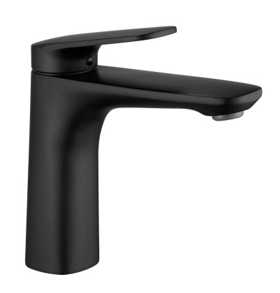 Смеситель для раковины латунь, черный S8501H