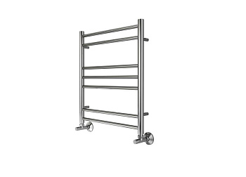 Полотенцесушитель водяной Aquatek (Акватек) Либерти П7 500х600 мм, подключение нижнее/диагональное, сверхпрочная пищевая нержавеющая сталь AISI 304L, гарантия 10 лет