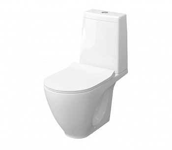Унитаз-компакт LAPARET Bianca с сиденьем микролифт белый с1