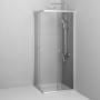 W87G-403-8080-МТ Sunny Душевое ограждание квадратное, раздвижные двери 80x80 серебро,стекло прозрачное