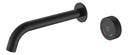 Смеситель автоматический для раковины из стены на 2 отв. TECH ЧЕРНЫЙ Смеситель автоматический для раковины из стены на 2 отв. TECH ЧЕРНЫЙ