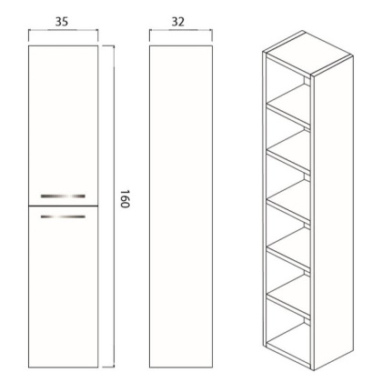 Пенал Creto Ares White