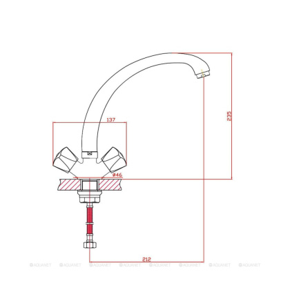 Смеситель для кухни Agger Retro-S A1800200 Смеситель для кухни Agger Retro-S A1800200