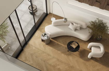 Кварцевый паркет Quartz Parquet Английская Ёлка Дуб Рустикальный, 33-410, 5/0,6 мм 