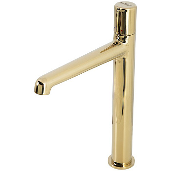 UNO Смеситель для накладных раковин, без донного клапана, золото UNO-LMC-ORO-W0 UNO Смеситель для накладных раковин, без донного клапана, золото UNO-LMC-ORO-W0