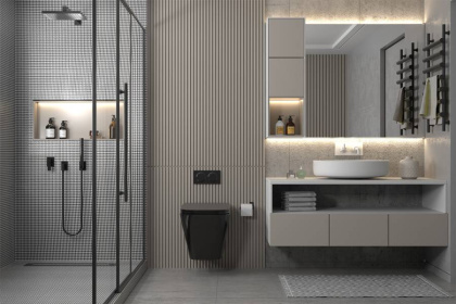 Унитаз ABBER Rechteck AC1201MB подвесной черный матовый, безободковый Унитаз ABBER Rechteck AC1201MB подвесной черный матовый, безободковый