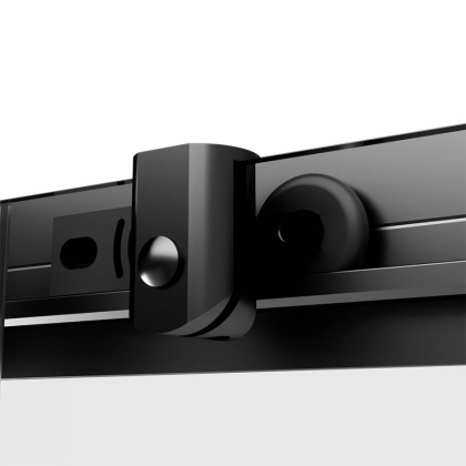 W87G-403-10080-BТ Sunny Душевое ограждание прямоугольное, раздвижные двери 100x80 черный,стекло прозрачное