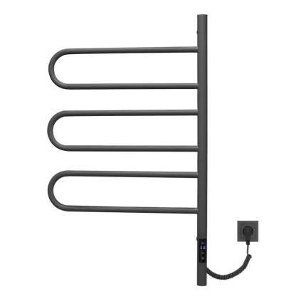 Полотенцесушитель электрический Vincea VTD-1R2CGE 44х80, графит, таймер