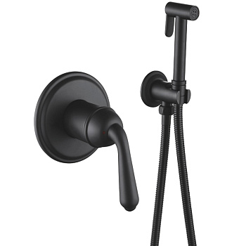 Гигиенический душ со смесителем Rose R0205H, черный Гигиенический душ со смесителем Rose R0205H, черный