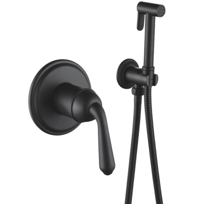 Гигиенический душ со смесителем Rose R0205H, черный Гигиенический душ со смесителем Rose R0205H, черный