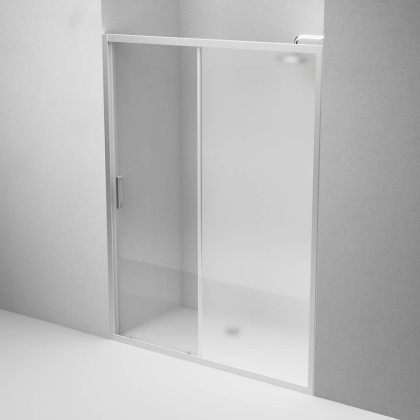 W90G-150-1-195MM Gem Solo Дверь душевая 150х195, стекло матовое, профиль матовый Хром