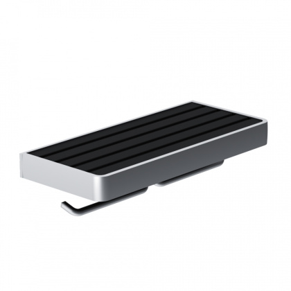 Двойной держатель для туалетной бумаги Jupiter, 6,6х16,2х12,1 см, цвет черный с серебром, DA77341900