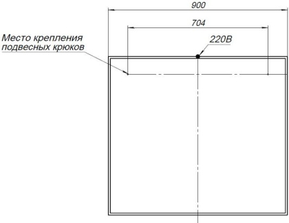 Зеркало Aquanet Nova Lite 90 белый LED Зеркало Aquanet Nova Lite 90 белый LED