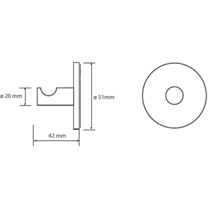 Крючок Bemeta Omega 104206262 Хром