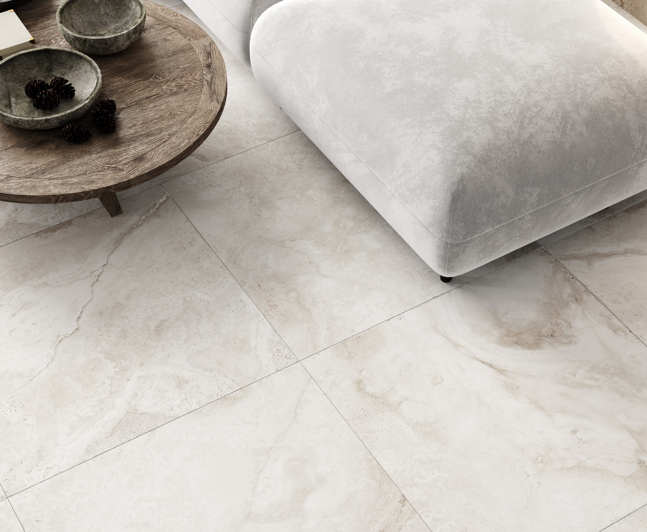 K22/7 Galatea Crema Керамогранит кремовый 80x80 Карвинг