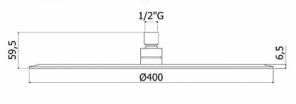 Верхний душ Paffoni Energy ZSOF103CR хром Верхний душ Paffoni Energy ZSOF103CR хром