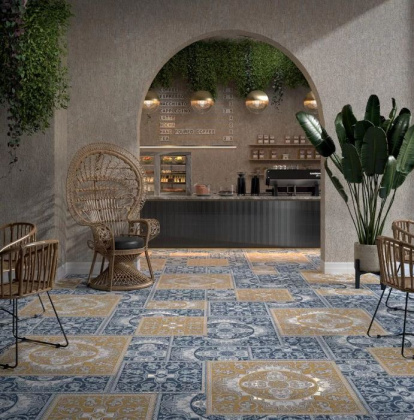 Бордюр DC\A34\SG9174 Алмаш синий/голубой/белый (30см*4,9см*8мм) (22шт/0,324м2) матовая, шт