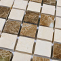 Мозаика натуральный камень Turin-20 slim (Pol) (чип 4*15*15) 30,5*30,5 (15шт.-1.4м2), м2