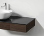 Модуль 90 см под раковину с выдвижным ящиком, правосторонний, темный вяз