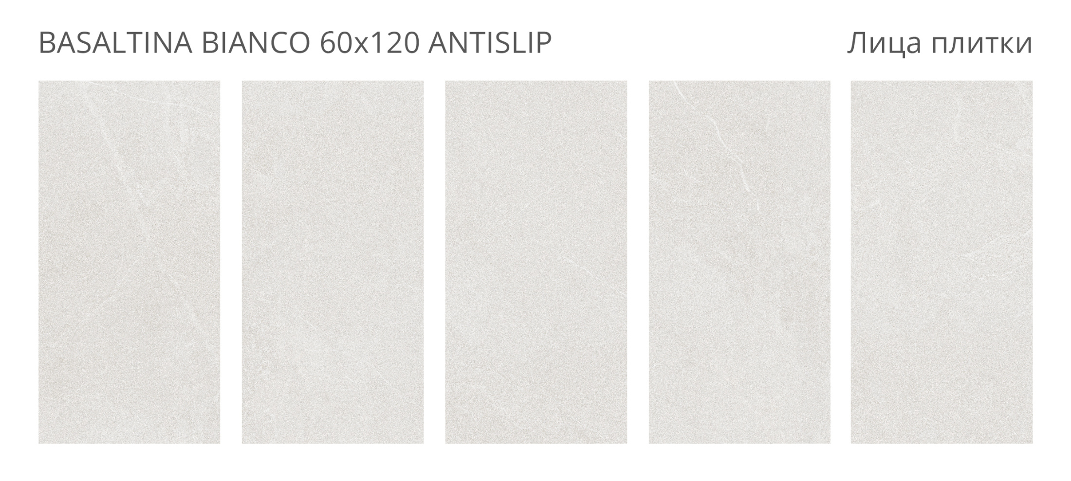 Керамогранит Basaltina Bianco 60х120 Antislip (2 шт.в уп)