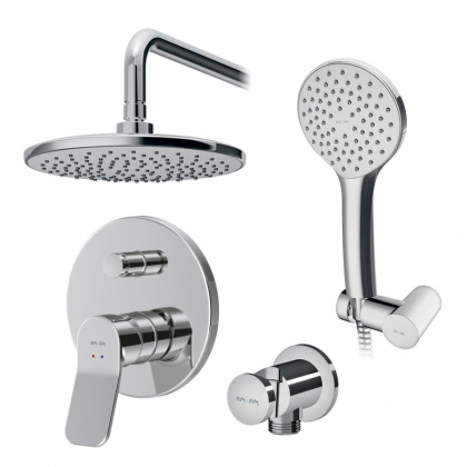 FB85A1RH00 X-Joy, набор: Смеситель д/в/душа, верхний душ 220 мм, держатель д/верхн.душа, душ.набор (ручн