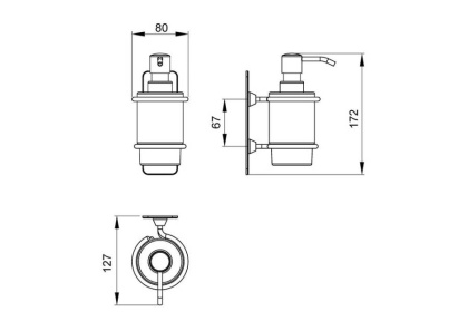 Дозатор Timo Nelson 150038/00 chrome Дозатор Timo Nelson 150038/00 chrome