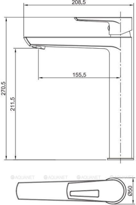 Смеситель для раковины Aquanet Logic AF320-11С Смеситель для раковины Aquanet Logic AF320-11С