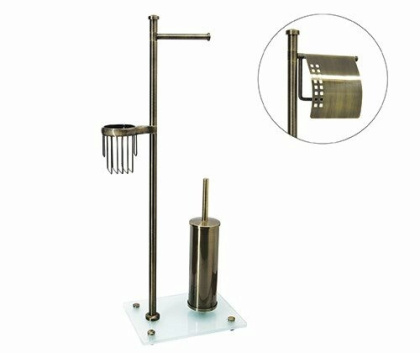 Комбинированная напольная стойка, 37,5х83,3х22 см, цвет бронза, K-1234